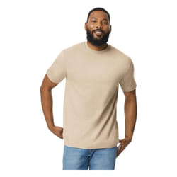 Gildan Mens Plain Lightweight T-Shirt - S, Sand