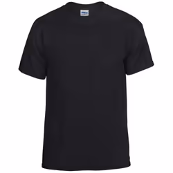 Gildan Mens Plain Lightweight T-Shirt - S, Black