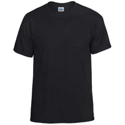 Gildan Mens Plain Lightweight T-Shirt - M, Black