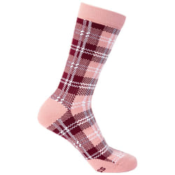Trespass Unisex Adult Fergus Checked Socks - 7 UK-11 UK, Dark Cherry