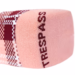 Trespass Unisex Adult Fergus Checked Socks - 7 UK-11 UK, Dark Cherry