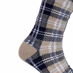 Trespass Unisex Adult Fergus Checked Socks - 7 UK-11 UK, Soft Stone