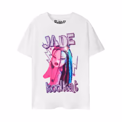 Bratz Womens/Ladies Kool Kat Jade T-Shirt - 3XL, White