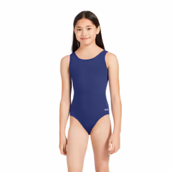 Zoggs Girls Cottesloe Sportsback 2024 One Piece Swimsuit - 26 UK, Navy