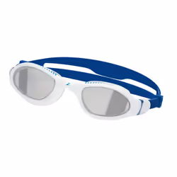 Zoggs Unisex Adult Tiger LSR+ 2024 Racing Swimming Goggles - One Size, Titanium/White/Blue