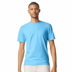 Gildan Mens SoftStyle Ringspun T-Shirt - M, Sky Blue