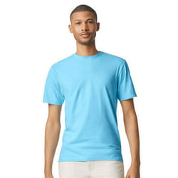 Gildan Mens SoftStyle Ringspun T-Shirt - M, Sky Blue