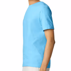 Gildan Mens SoftStyle Ringspun T-Shirt - M, Sky Blue