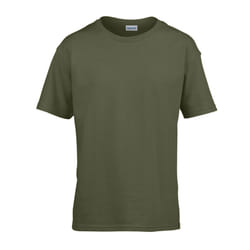 Gildan Childens/Kids SoftStyle Ringspun T-Shirt - 5-6 Years, Military Green