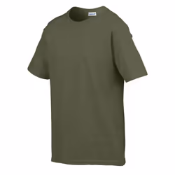 Gildan Childens/Kids SoftStyle Ringspun T-Shirt - 5-6 Years, Military Green