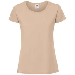 Fruit Of The Loom Womens/Ladies Iconic Ringspun Cotton T-Shirt - XS, Desert Sand