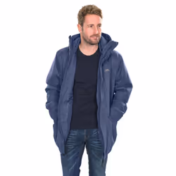 Trespass Mens Glover Waterproof Jacket - S, Navy Marl