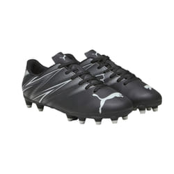 Puma Childrens/Kids Attacanto Football Boots - 11 UK Child, Black/Silver