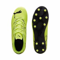 Puma Childrens/Kids Attacanto Football Boots - 11 UK Child, Yellow/Black