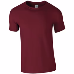 Gildan Mens Short Sleeve Soft-Style T-Shirt - 2XL, Maroon