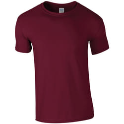 Gildan Mens Short Sleeve Soft-Style T-Shirt - 2XL, Maroon