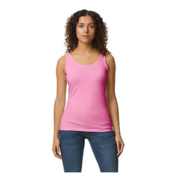 Gildan Womens/Ladies Softstyle Tank Top - M, Azalea