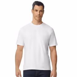 Gildan Mens Plain Cotton Lightweight T-Shirt - XL, White
