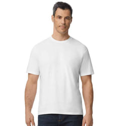 Gildan Mens Plain Cotton Lightweight T-Shirt - XL, White