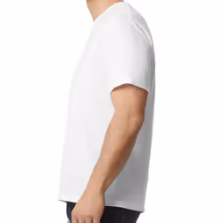 Gildan Mens Plain Cotton Lightweight T-Shirt - XL, White