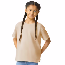 Gildan Childrens/Kids Cotton Lightweight T-Shirt - 12-13 Years, Sand