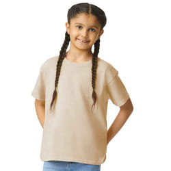 Gildan Childrens/Kids Cotton Lightweight T-Shirt - 12-13 Years, Sand