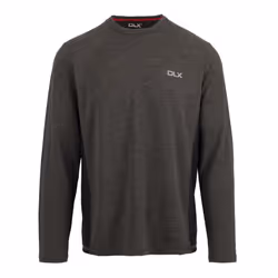 Trespass Mens Charlie Long-Sleeved T-Shirt - XL, Dark Grey Marl