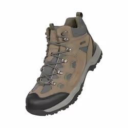 Mountain Warehouse Mens Adventurer Waterproof Hiking Boots - 7.5 UK, Khaki