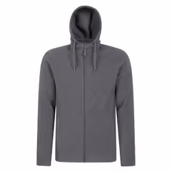 Mountain Warehouse Mens Camber Fleece Full Zip Hoodie - S, Dark Grey