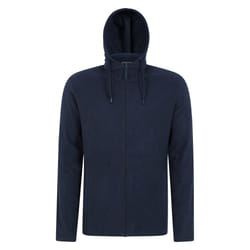 Mountain Warehouse Mens Camber Fleece Full Zip Hoodie - XXS, Blue