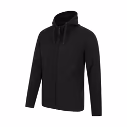 Mountain Warehouse Mens Camber Fleece Full Zip Hoodie - XXS, Black