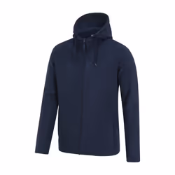 Mountain Warehouse Mens Camber Fleece Full Zip Hoodie - XS, Blue