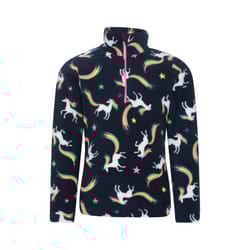 Mountain Warehouse Childrens/Kids Endeavour Unicorn Half Zip Fleece Top - 3-4 Years, Blue