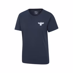 Mountain Warehouse Womens/Ladies Floral Bee Organic Loose Fit T-Shirt - 12 UK, Navy