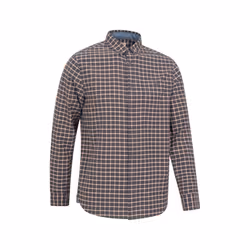 Mountain Warehouse Mens Driftwood Checked Organic Shirt - XXS, Dark Grey