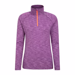 Mountain Warehouse Womens/Ladies Bend & Stretch Half Zip Midlayer - 20 UK, Berry
