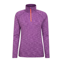 Mountain Warehouse Womens/Ladies Bend & Stretch Half Zip Midlayer - 20 UK, Berry