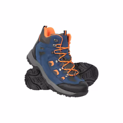 Mountain Warehouse Mens Adventurer Waterproof Hiking Boots - 12 UK, Bright Blue