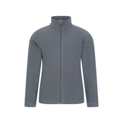 Mountain Warehouse Childrens/Kids Camber II Full Zip Fleece Jacket - 5-6 Years, Medium Grey