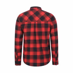 Mountain Warehouse Mens Trace Flannel Long-Sleeved Shirt - XXL, Red