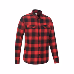Mountain Warehouse Mens Trace Flannel Long-Sleeved Shirt - XXL, Red