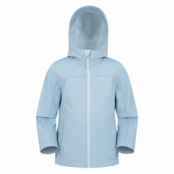 Mountain Warehouse Childrens/Kids Water Resistant Soft Shell Jacket - 5-6 Years, Pale Blue