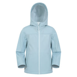 Mountain Warehouse Childrens/Kids Water Resistant Soft Shell Jacket - 5-6 Years, Pale Blue