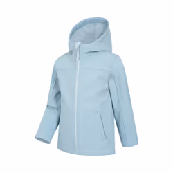 Mountain Warehouse Childrens/Kids Water Resistant Soft Shell Jacket - 5-6 Years, Pale Blue