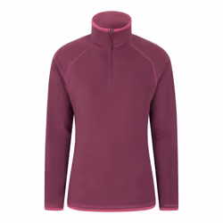 Mountain Warehouse Womens/Ladies Montana Half Zip Fleece Top - 8 UK, Berry