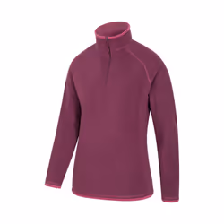 Mountain Warehouse Womens/Ladies Montana Half Zip Fleece Top - 8 UK, Berry