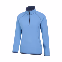 Mountain Warehouse Womens/Ladies Montana Half Zip Fleece Top - 8 UK, Dark Blue