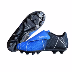Precision Childrens/Kids Matrix Football Boots - 10 UK Child, Blue/Black/Silver/Quicksilver