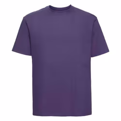 Russell Mens Ringspun Cotton Classic T-Shirt - M, Purple