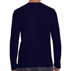 Gildan Unisex Adult Softstyle Long-Sleeved T-Shirt - L, Navy